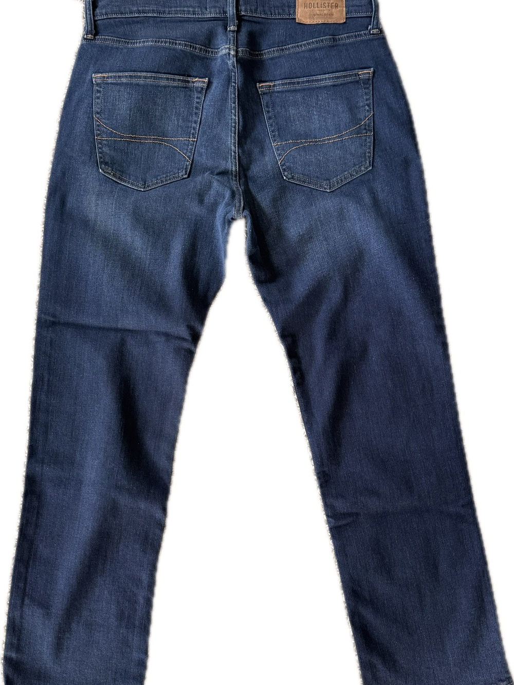 Hollister Men's Navy Blue Straight Jeans